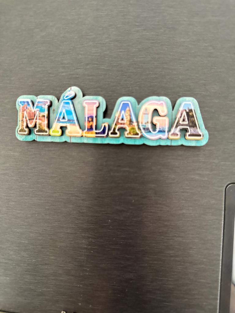 Málaga koelkastmagneet - Souvenir Spanje, Ophalen of Verzenden, Gebruikt