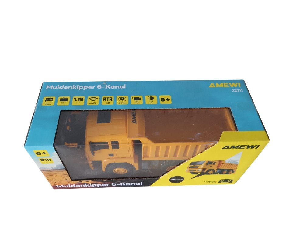 Dump Truck 6-Channel 1/18 RTR 22711, Ophalen of Verzenden, Nieuw, Overige schalen, Auto offroad
