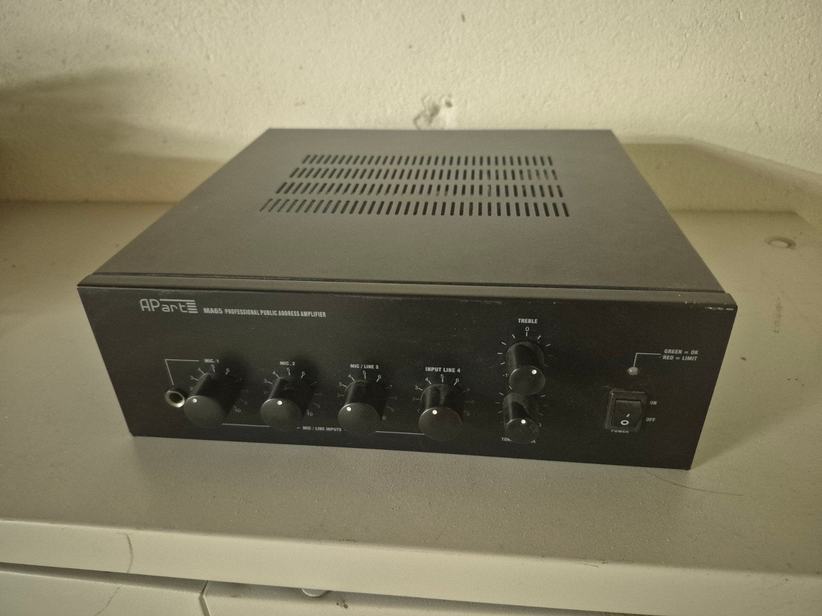 APart MA65 Mengversterker - Professionele PA-versterker, Overige merken, Ophalen of Verzenden, 60 tot 120 watt, Gebruikt