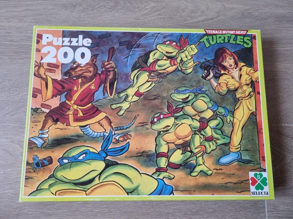 Vintage Teenage Mutant Hero Ninja Turtles Puzzel (2), Ophalen of Verzenden, Meer dan 50 stukjes, 6 jaar of ouder