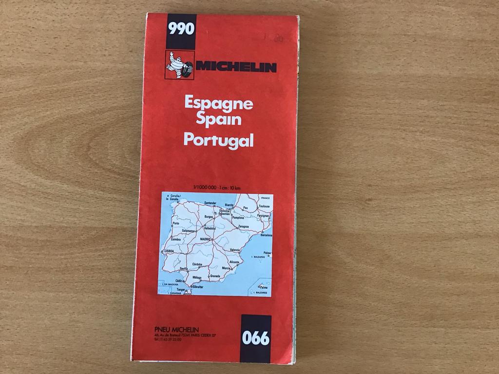 Spanje, Portugal wegenkaart, Gelezen, Spanje, Ophalen of Verzenden, Landkaart