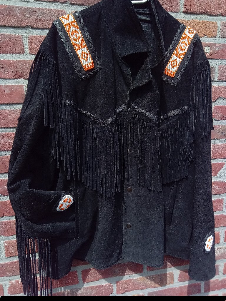 Country Western jas, Kleding | Dames, Ophalen of Verzenden, Zo goed als nieuw, Maat 42/44 (L), Zwart