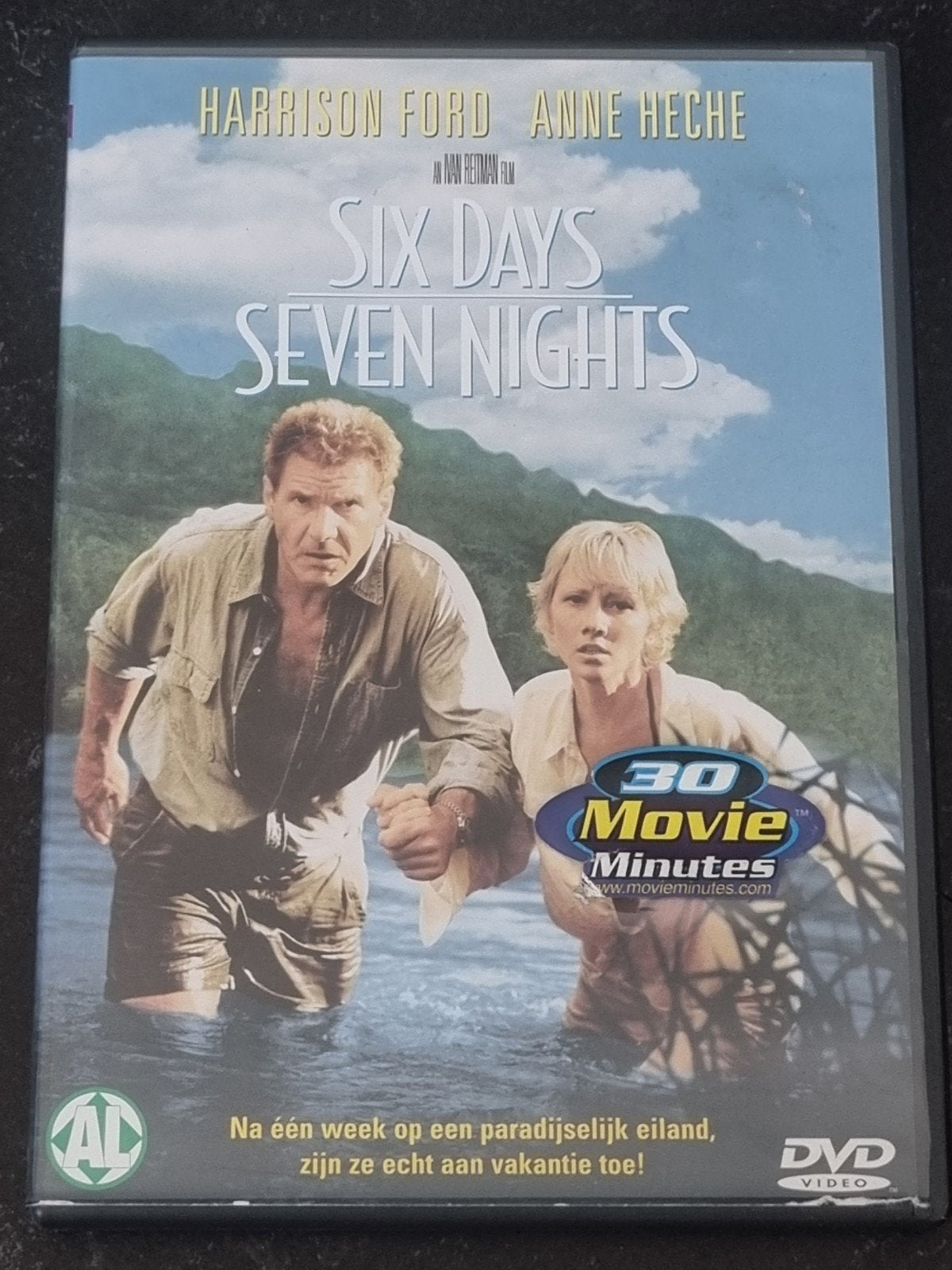 Six Days Seven Nights DVD - Harrison Ford, Anne Heche, Nederlands, Ophalen of Verzenden, Zo goed als nieuw, Vanaf 6 jaar