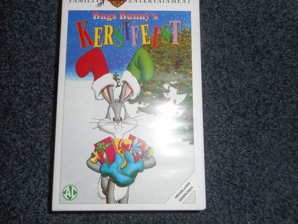 BUGS BUNNY Bugs Kerstfeest! Classic Cartoon Op VIDEO!, Tekenfilm, Verzenden, Alle leeftijden, Zo goed als nieuw
