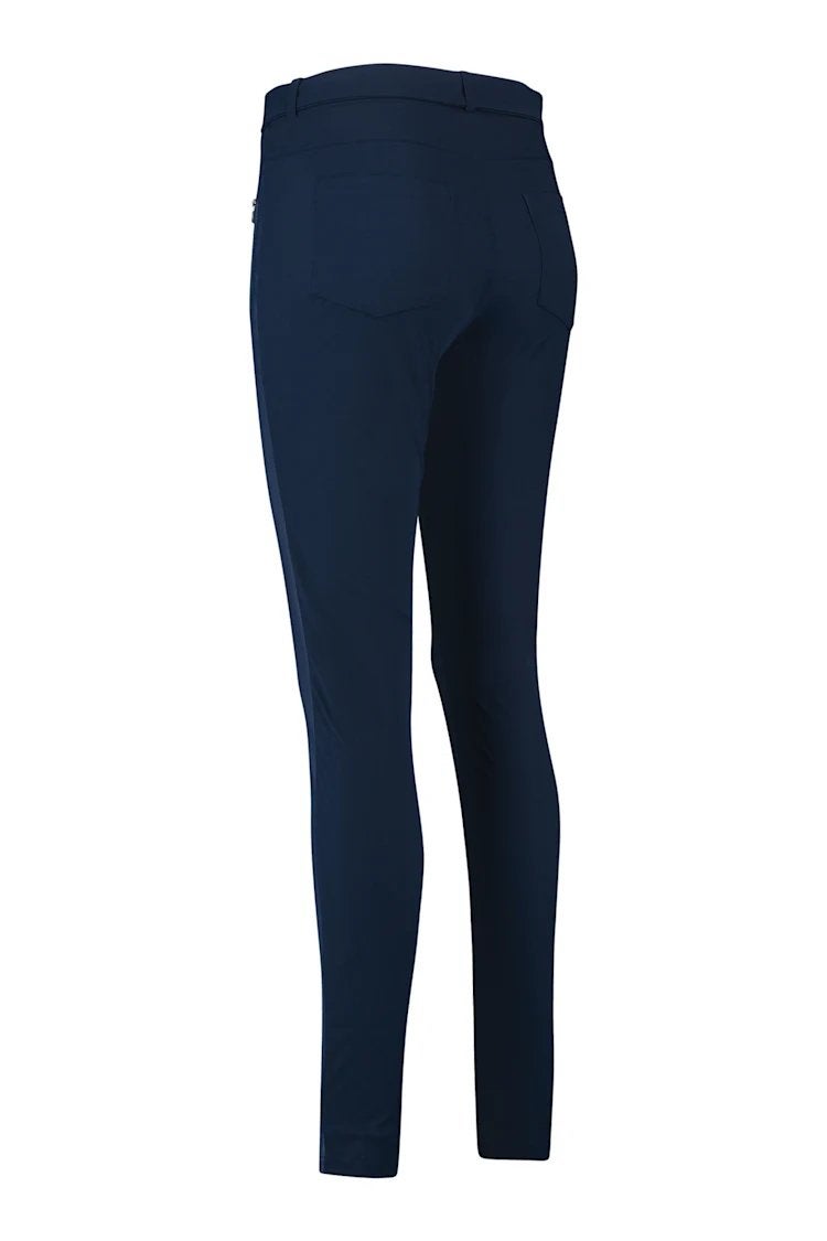 Studio anneloes margot faux leather broek M indigo blauw, Maat 38/40 (M), Blauw, Ophalen of Verzenden, Zo goed als nieuw