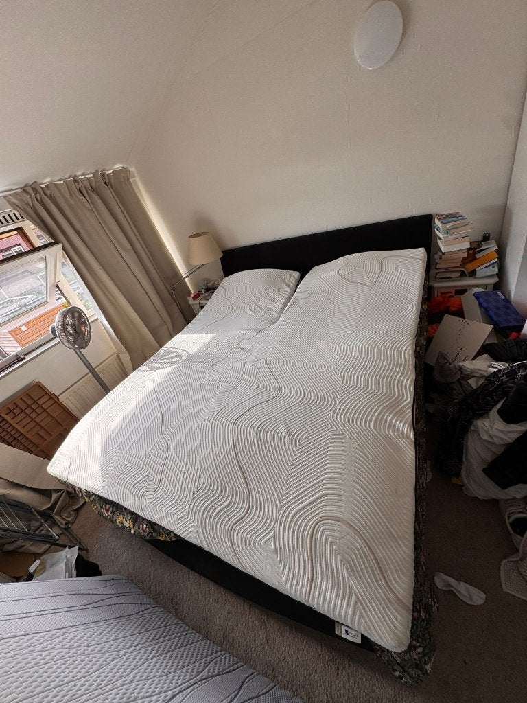 Splittopper 180x220, Ophalen, Tweepersoons, Zo goed als nieuw, Matras