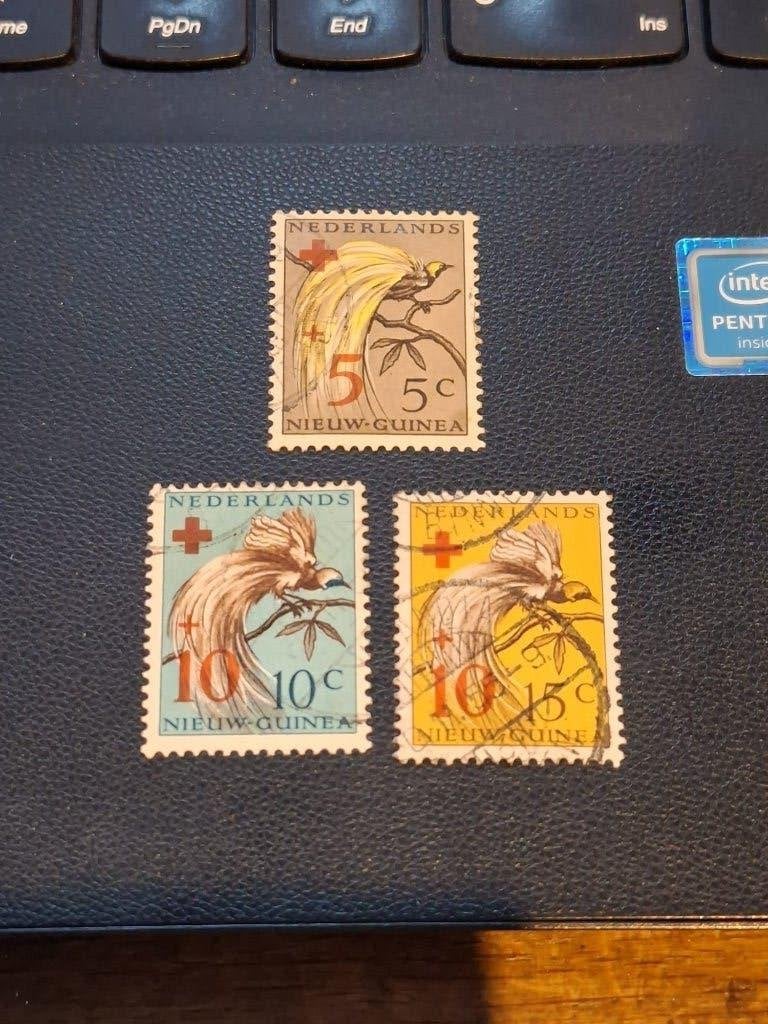 nederlands nieuw guinea gestempeld nrs 38 39 40, Ophalen of Verzenden, Gestempeld, Nieuw-Guinea