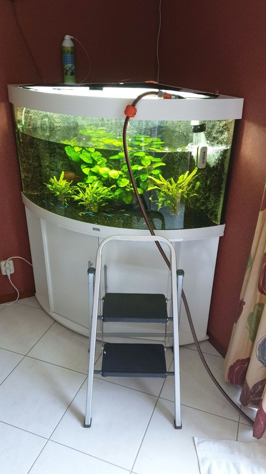 juwel 350L hoek aquarium, Dieren en Toebehoren, Gebruikt, Leeg aquarium, Juwel, Inclusief toebehoren