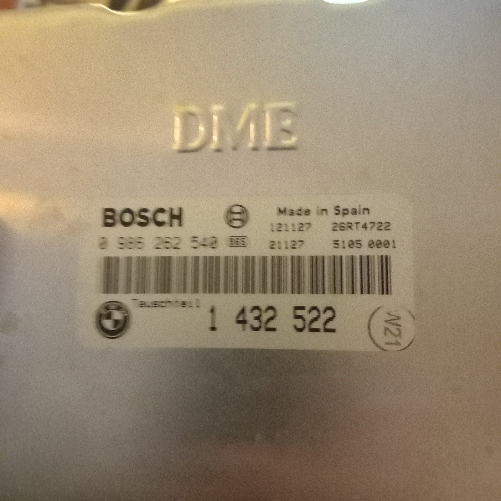 ECU BMW Bosch DME Motorregelapparaat 1 432 522, Ophalen of Verzenden, BMW