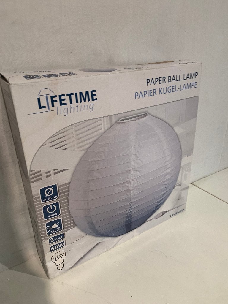 Papieren bollamp, Ophalen of Verzenden, Niet bekend, Niet bekend, Niet bekend