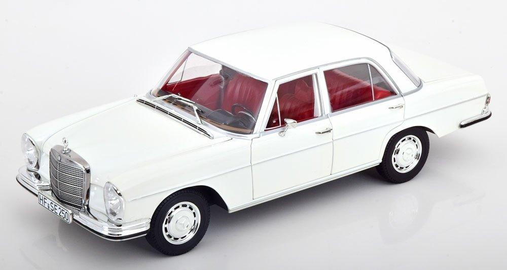 Mercedes-Benz 250 SE (W108) Limousine 1967 Wit 1-18 Norev, Www.norev.fr, Auto, Norev, Ophalen of Verzenden