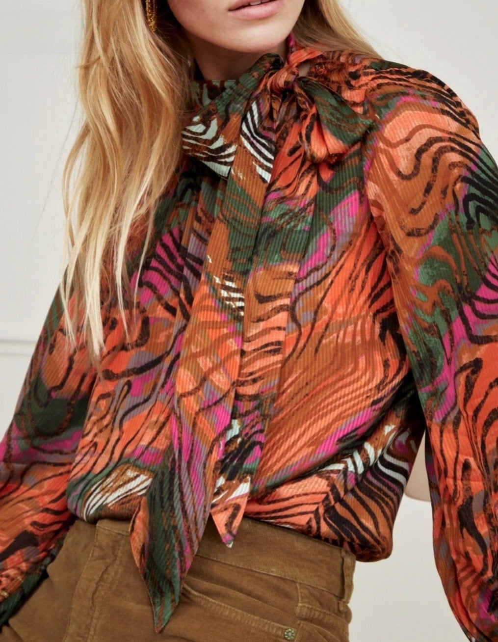 Fabienne Chapot elegante prachtige dames blouse, Kleding | Dames, Blouses en Tunieken, Maat 42/44 (L), Oranje, Ophalen of Verzenden