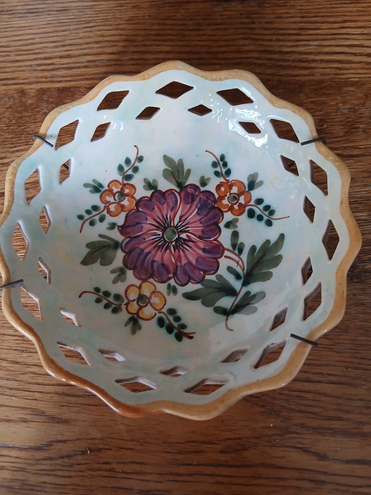 Antiek wandbord Floris Gouda Holland, handgeschilderd, Antiek en Kunst, Antiek | Wandborden en Tegels, Ophalen of Verzenden
