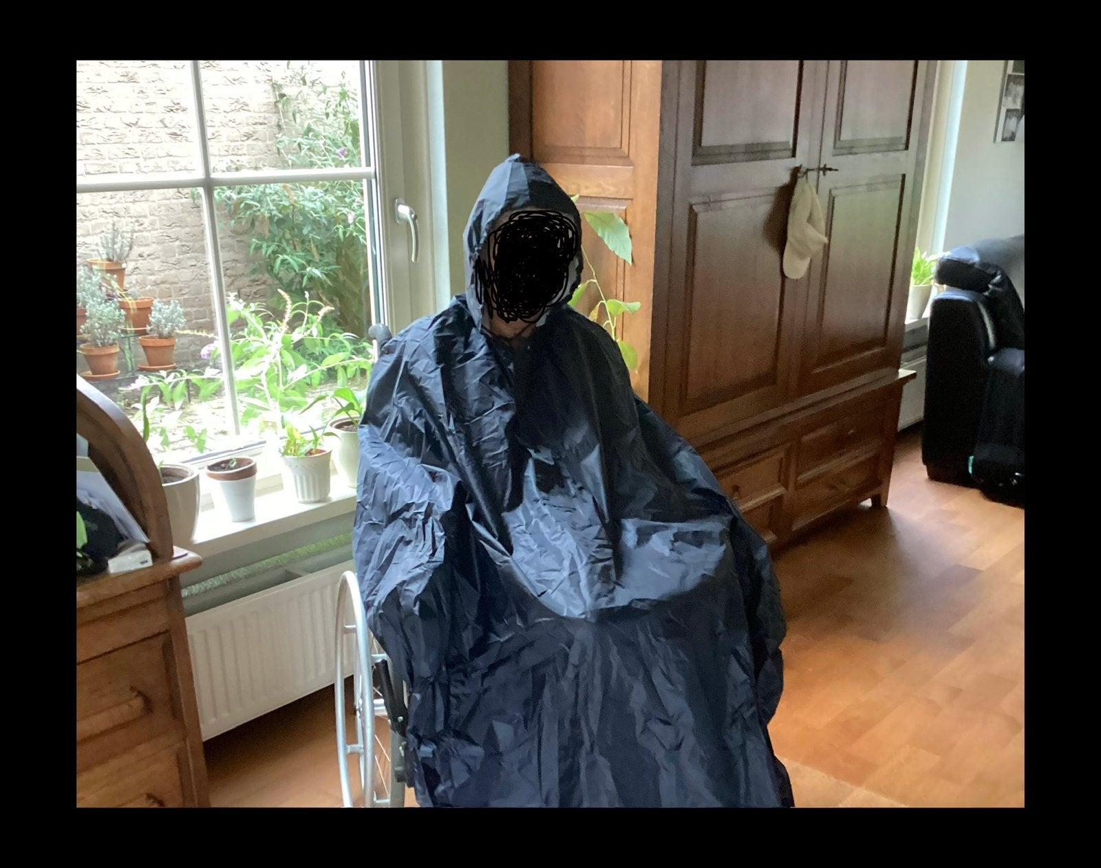 Regencape voor rolstoel, Ophalen of Verzenden, Zo goed als nieuw
