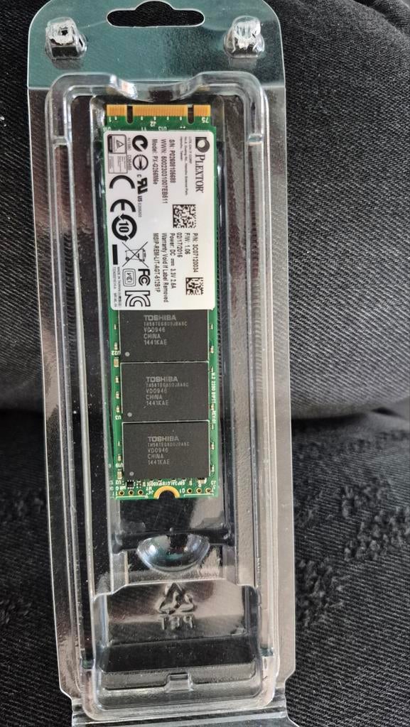 Plextor 256Gb. M2. Ssd model PX-256M6e, 770Mb/s read 580Mb/s write, Overige soorten, Ophalen of Verzenden, Zo goed als nieuw