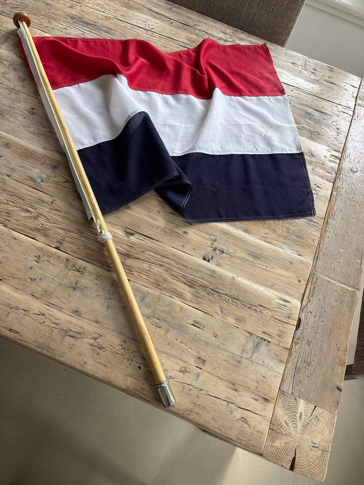 Nederlandse vlaggenstok met vlag. Nieuw, Ophalen of Verzenden, Nieuw