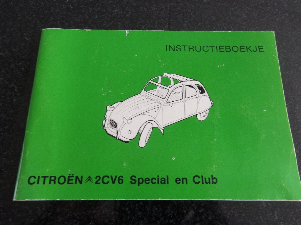 Citroën 2CV6 Special en Club- Instructieboekje - NL, Verzenden