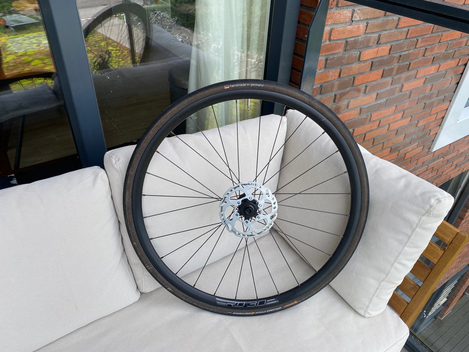 Wielset racefiets schrijfremmen disc, Fietsen en Brommers, Fietsen | Racefietsen, Ophalen of Verzenden, Gebruikt