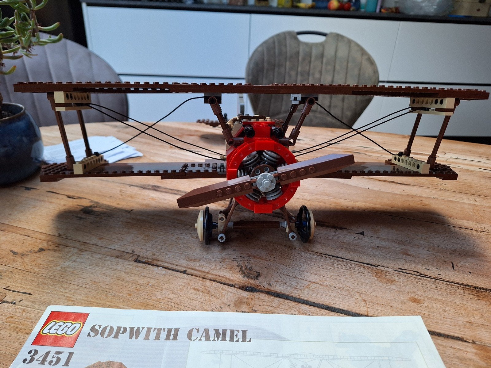 LEGO Sopwith Camel 3451 - Vintage Vliegtuigmodel, Ophalen of Verzenden, Zo goed als nieuw, Overige merken