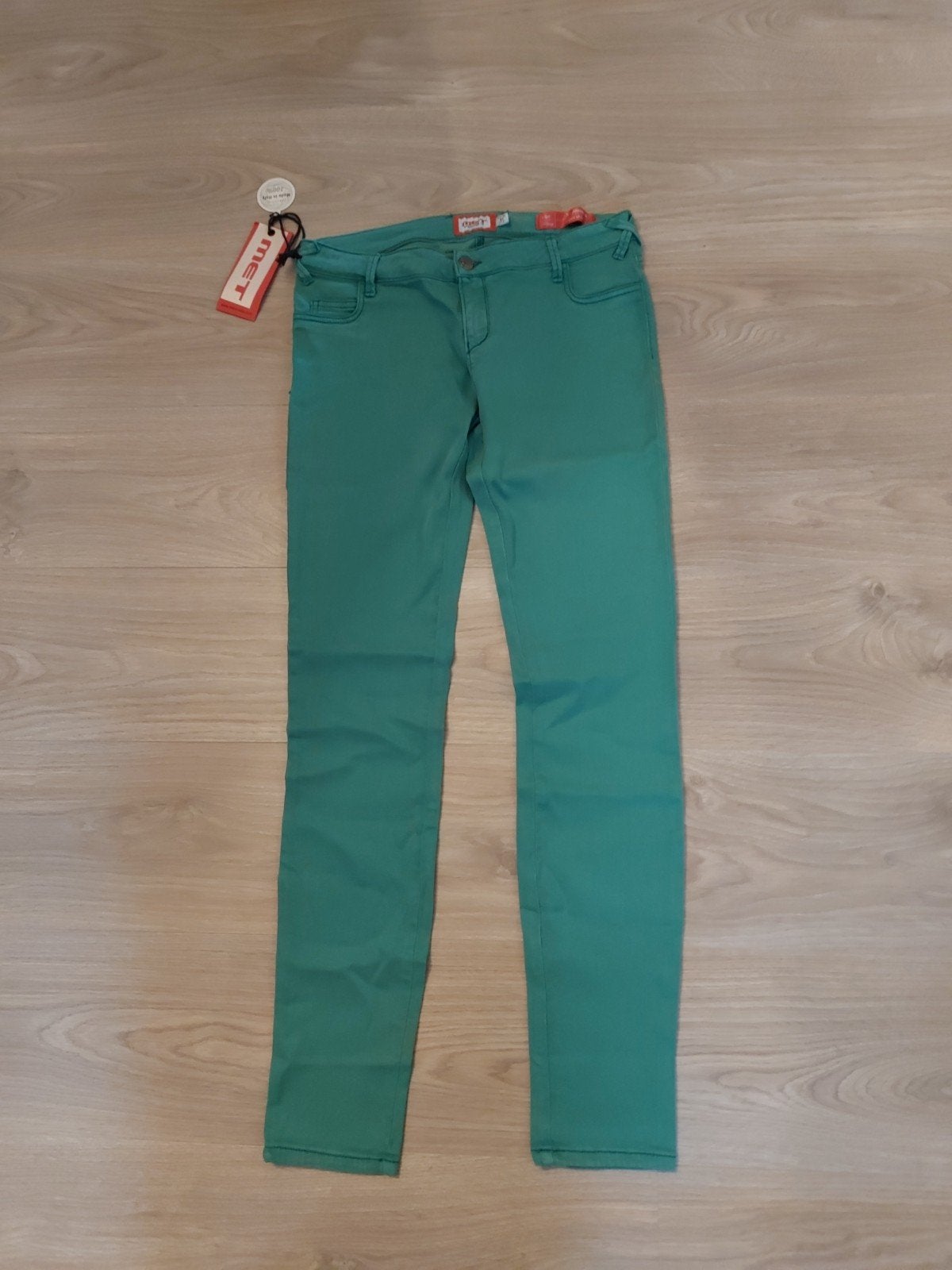 Nieuwe MET Jeans X-Jessica G130T - Groen, Maat 38/40 (M), Ophalen of Verzenden, Lang, Groen