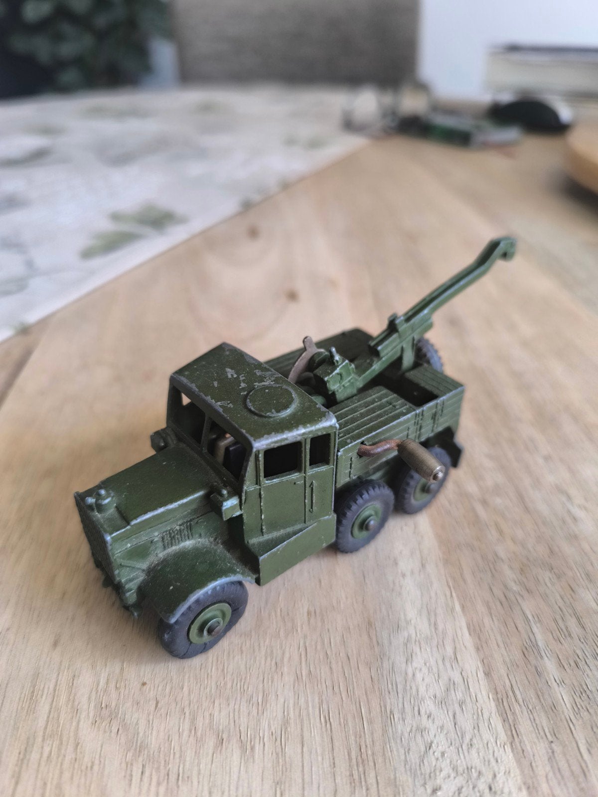 Vintage Dinky Supertoys Recovery Tractor 6x6 Leger Groen, Hobby en Vrije tijd, Ophalen of Verzenden, Gebruikt