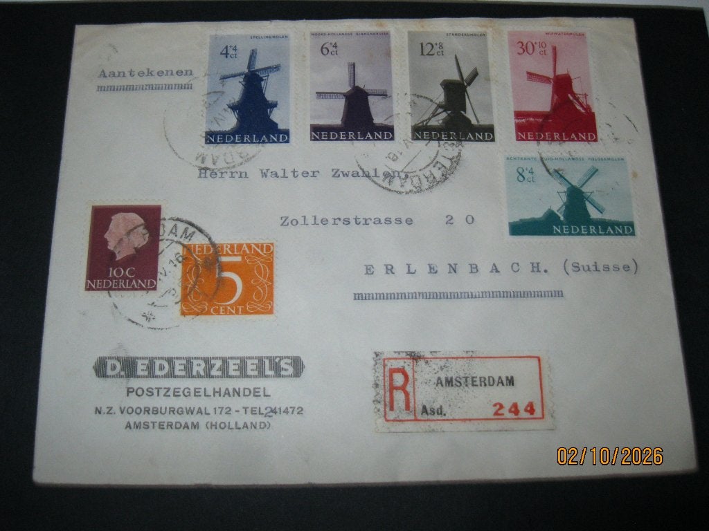 oude brief naar zwitserland, Ophalen of Verzenden, Brief