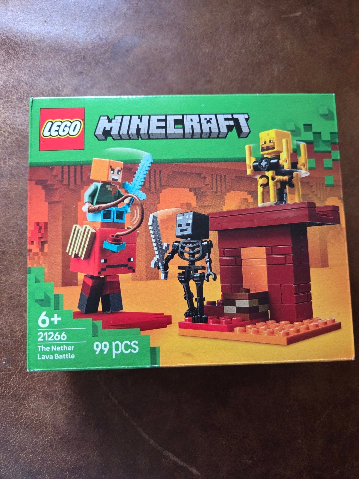 LEGO Minecraft 21266 The Nether Lava Battle, Minecraft, Lego, Nieuw, Ophalen of Verzenden