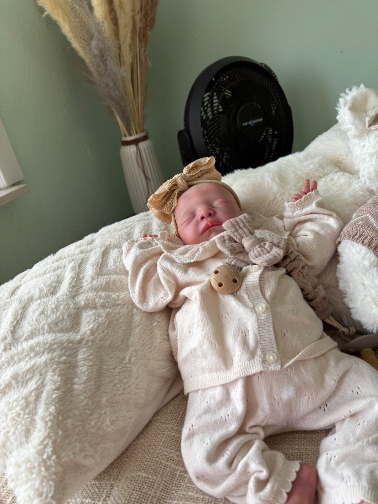 Reborn Mick alsleep, Ophalen of Verzenden, Zo goed als nieuw, Pop, Levensecht of Reborn