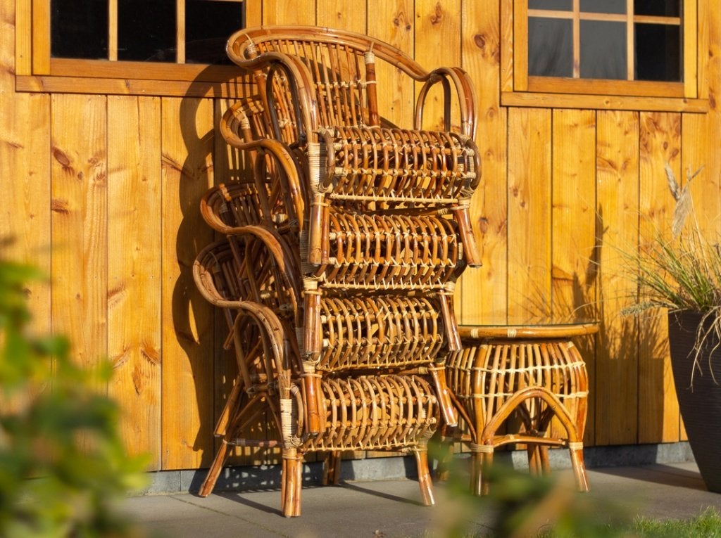 Rotan terrasstoel  setprijs  aanbieding  serre  veranda Roos, Tuin en Terras, 2 zitplaatsen, Rotan, Nieuw, Ophalen of Verzenden