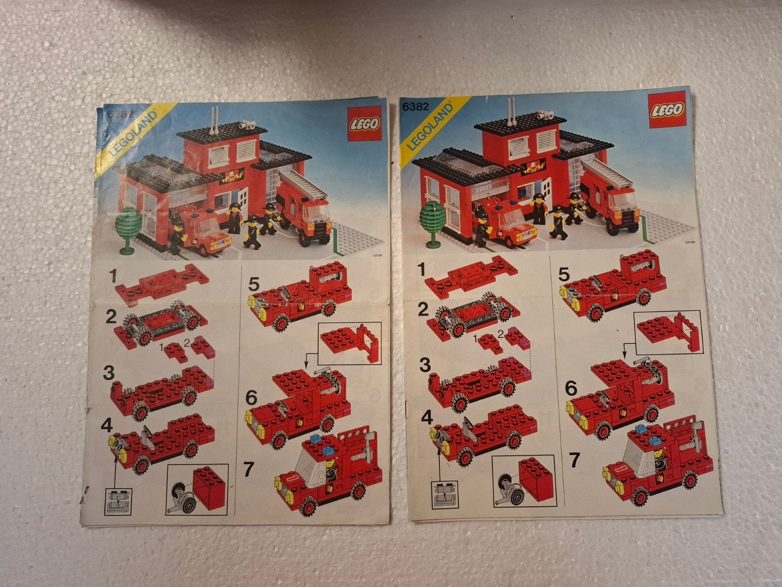 Lego brandweer kazerne bouwtekening, Gebruikt, Lego, Accessoire, Ophalen of Verzenden