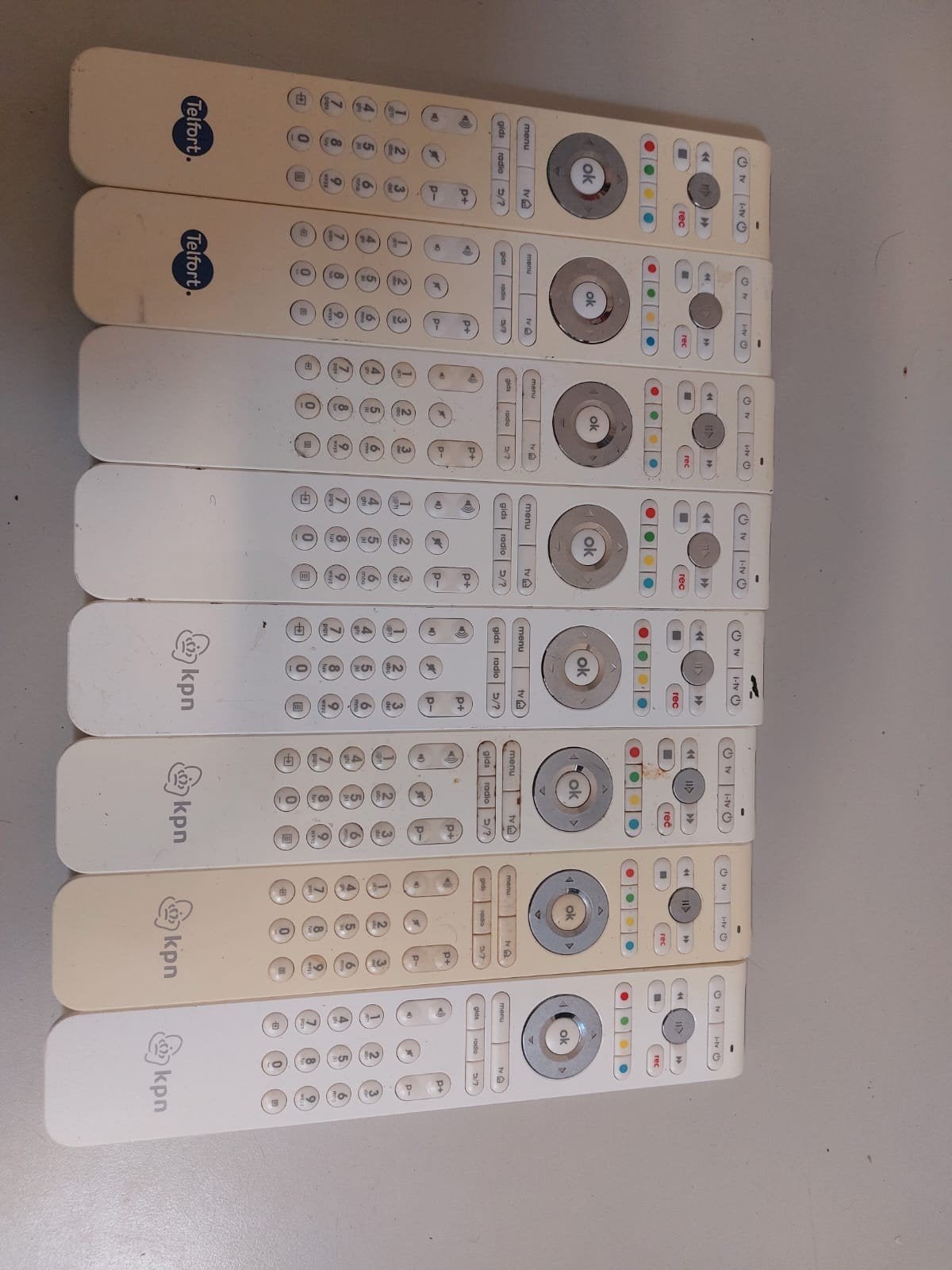 KPN en Telfort afstandsbedieningen, Audio, Tv en Foto, Afstandsbedieningen, Ophalen, Gebruikt, Origineel, Tv