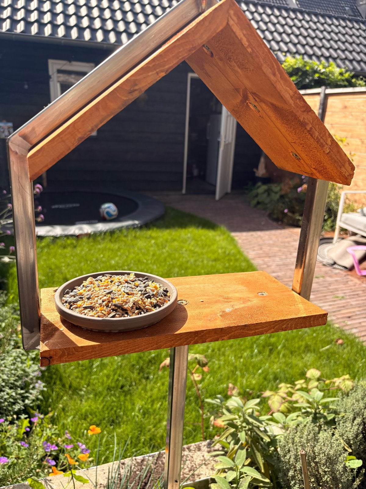 Stijlvol Vogelvoederhuisje voor in de tuin, Tuin en Terras, Ophalen, Nieuw