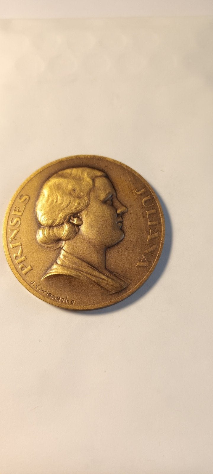 Historische Medaille Prinses Juliana 1909, Verzamelen, Koninklijk Huis en Royalty, Ophalen of Verzenden