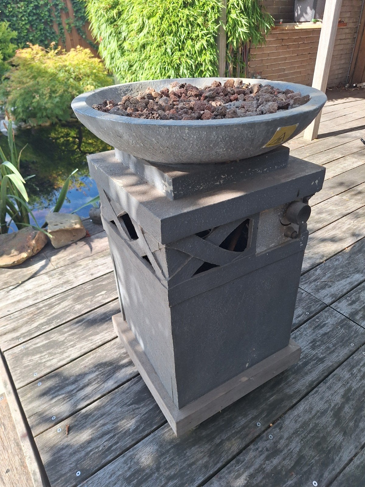 Tuinhaard op gas, Tuin en Terras, Ophalen, Gebruikt