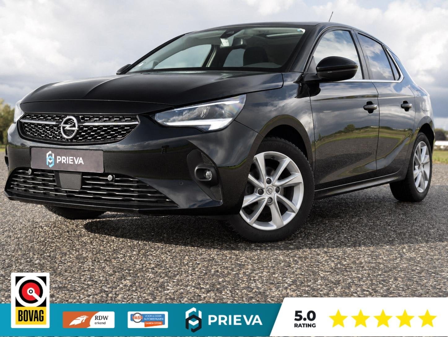 Opel Corsa 1.2 PureTech Sport 75pk | Panoramadak | Camera |, Auto's, Voorwielaandrijving, Dealer onderhouden, Gebruikt, Zwart