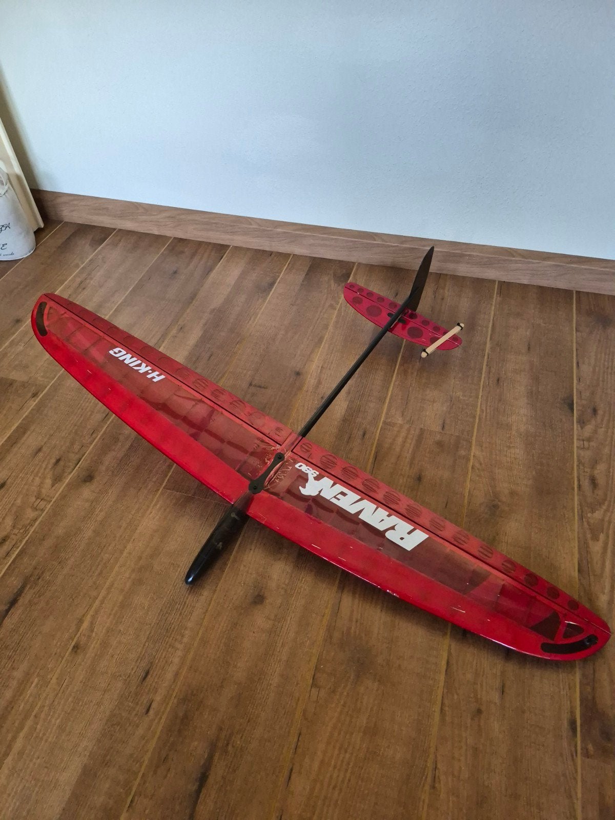 H-King Raven 990 DLG Zweefvliegtuig RC Model, Ophalen, Gebruikt