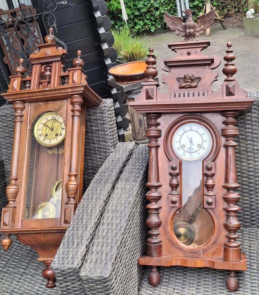 2 oude klokken jaren 1900 uit inboedel koop 65 €., Ophalen