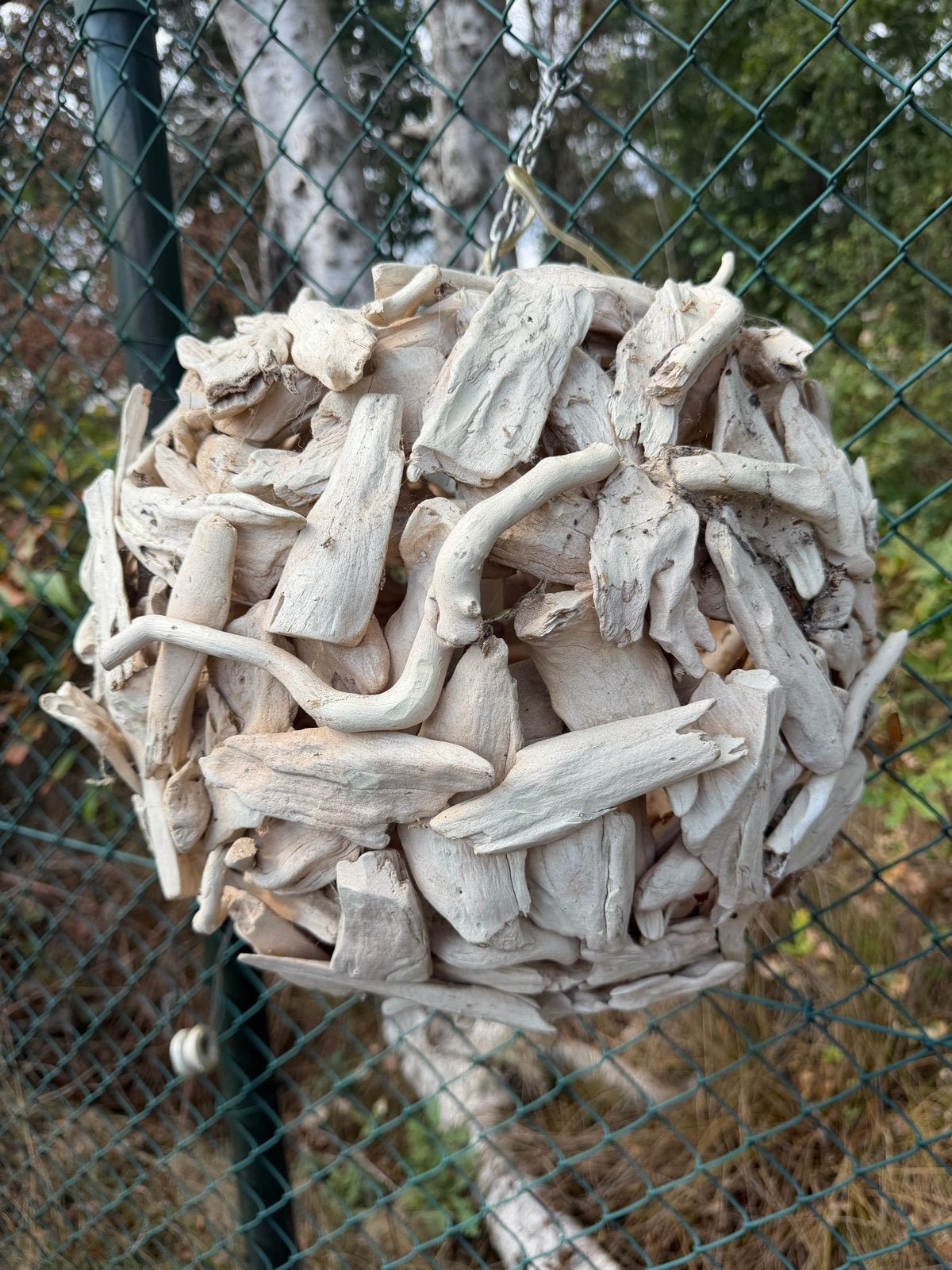 Unieke drijfhout hanglamp - Natuurlijke sfeer, Huis en Inrichting, Ophalen of Verzenden, Gebruikt, Natuurlijk materiaal, E27 (groot)