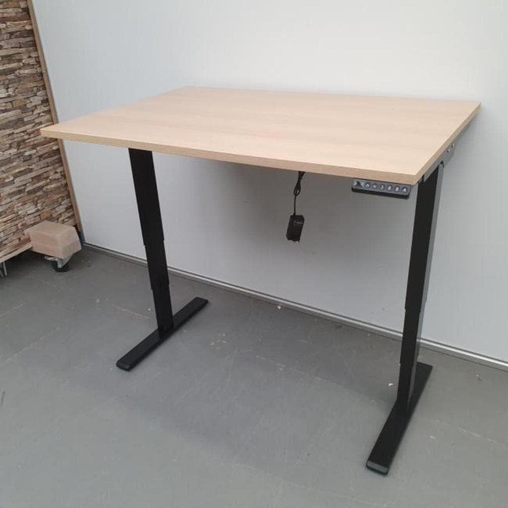 Economy 2-motorig zit-sta bureau - 120x80 cm hooglaag buro