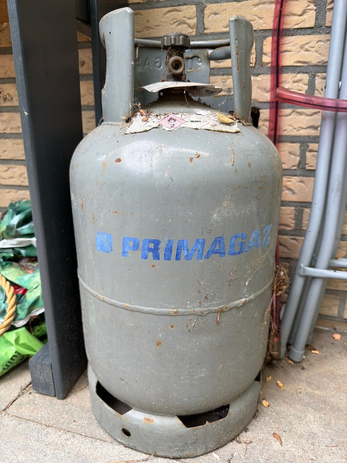 Primagaz propaan gasfles, 10.5 kg, Doe-het-zelf en Verbouw, Ophalen, Gebruikt