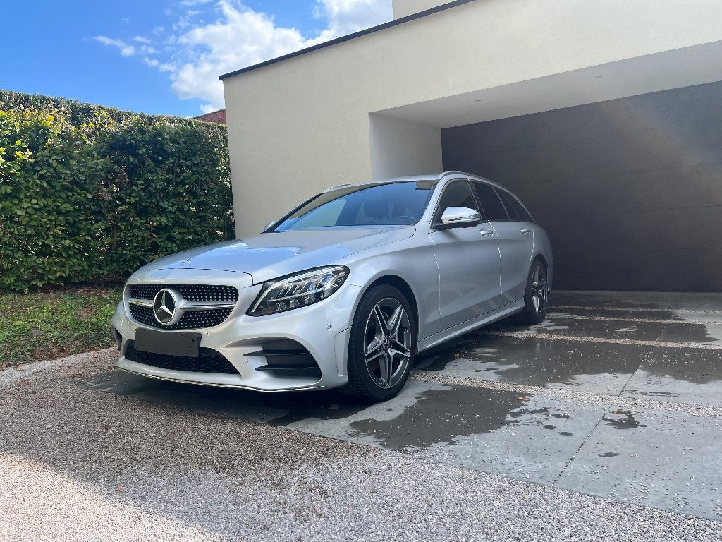 Mercedes C180 d met AMG pakket(trekhaak), Auto's, Achterwielaandrijving, 1800 kg, 122 pk, Leder
