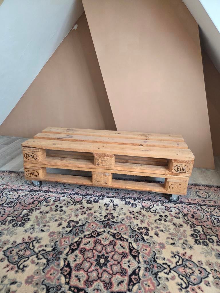 Tv meubel, Ophalen, Overige houtsoorten, Minder dan 200 cm, Pallet