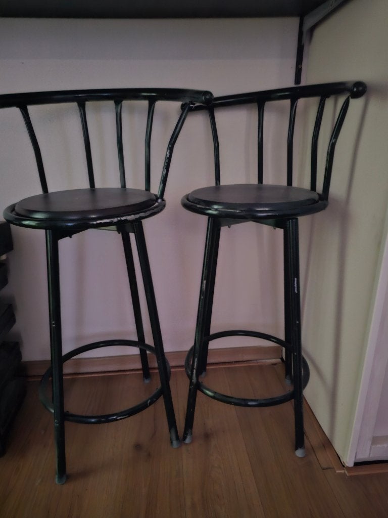 bar krukken, Huis en Inrichting, Barkrukken, 2 krukken, Ophalen, Gebruikt, 60 tot 90 cm