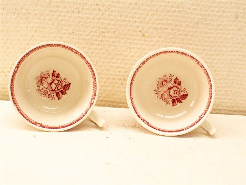 4 delig Alfred meakin staffordshire porseleinen kop en schot, Gebruikt, Ophalen of Verzenden, Bord(en), Wedgwood