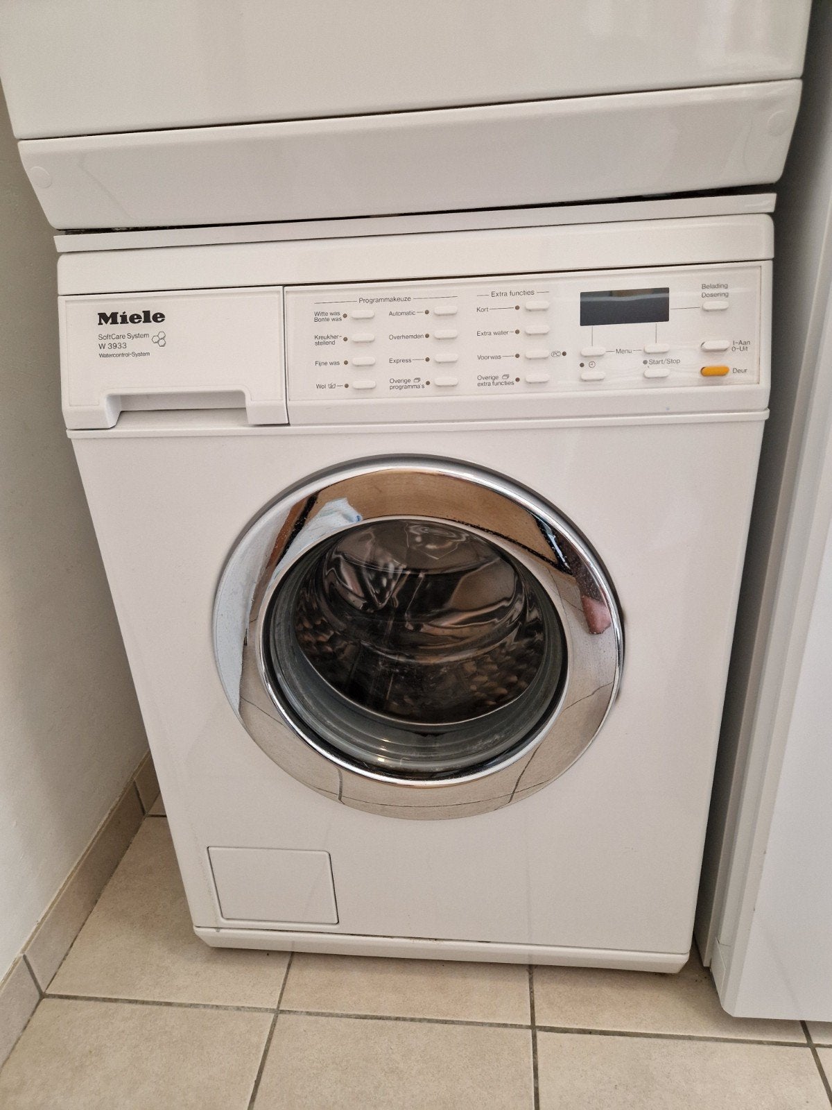 Miele wasmachine, Witgoed en Apparatuur, Wasmachines, Ophalen, Gebruikt, 1200 tot 1600 toeren, 85 tot 90 cm