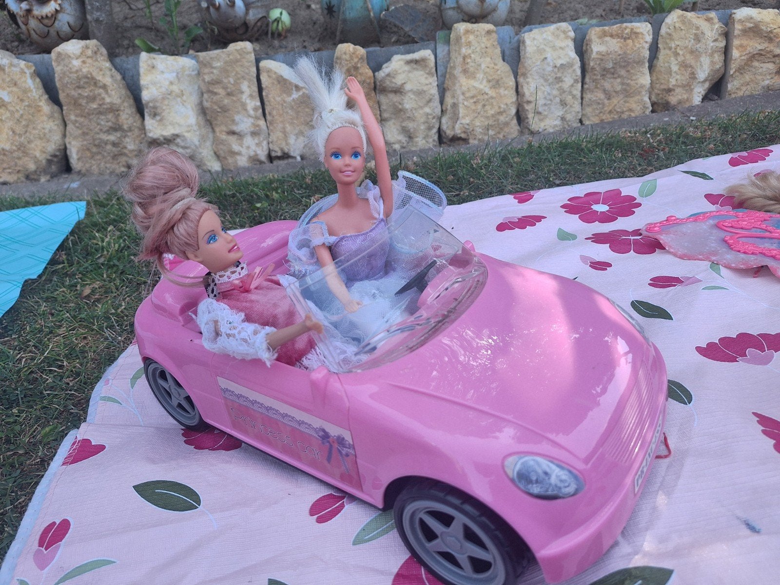 Poppenauto barbieauto auto roze barbie poppen, Ophalen, Gebruikt, Barbie