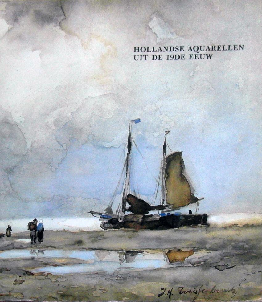 HOLLANDSE AQUARELLEN UIT DE 19de EEUW., Boeken, Ophalen of Verzenden, Zo goed als nieuw