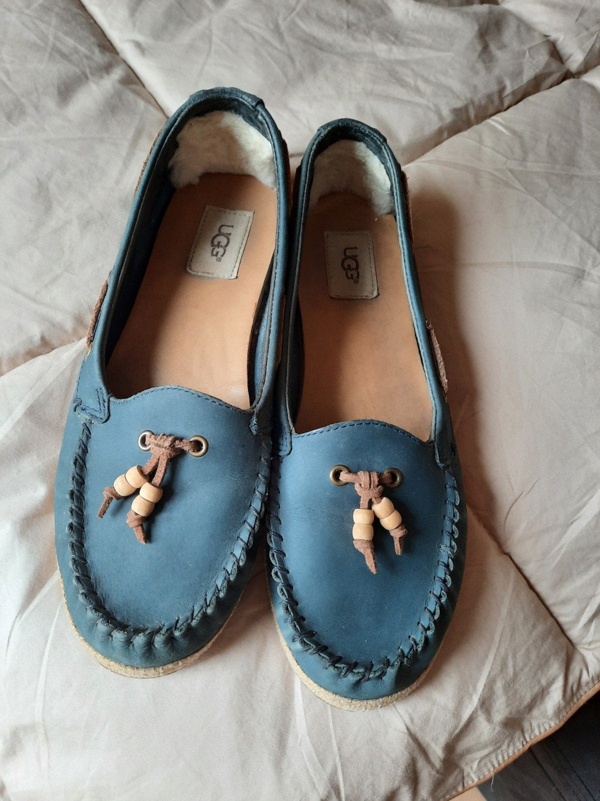 Ugg moccasin., Kleding | Dames, Schoenen, Ophalen of Verzenden, Zo goed als nieuw, Bruin
