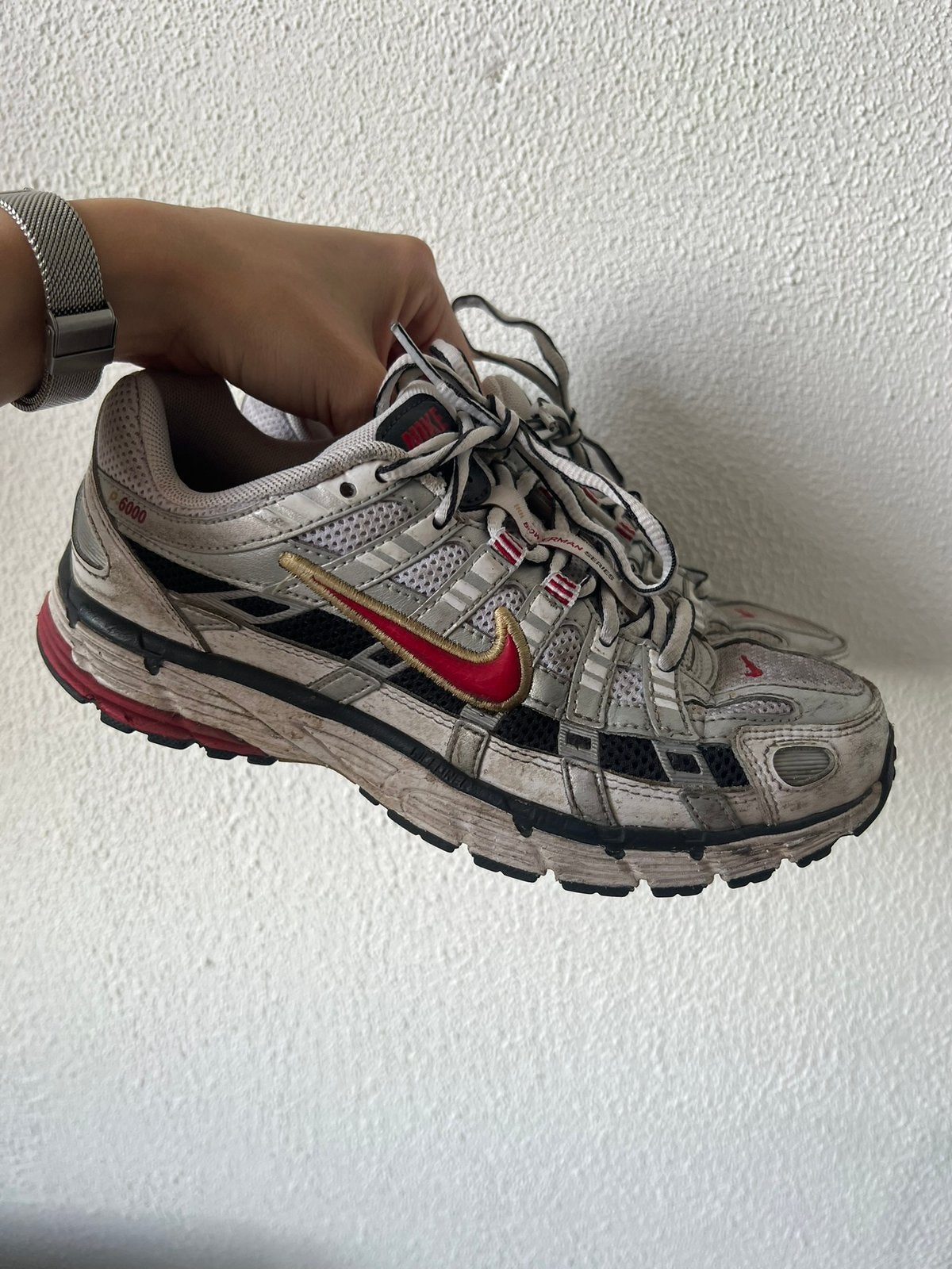 Nike P6000 sneakers maat 36.5, Verzenden, Wit, Sneakers of Gympen, Gedragen
