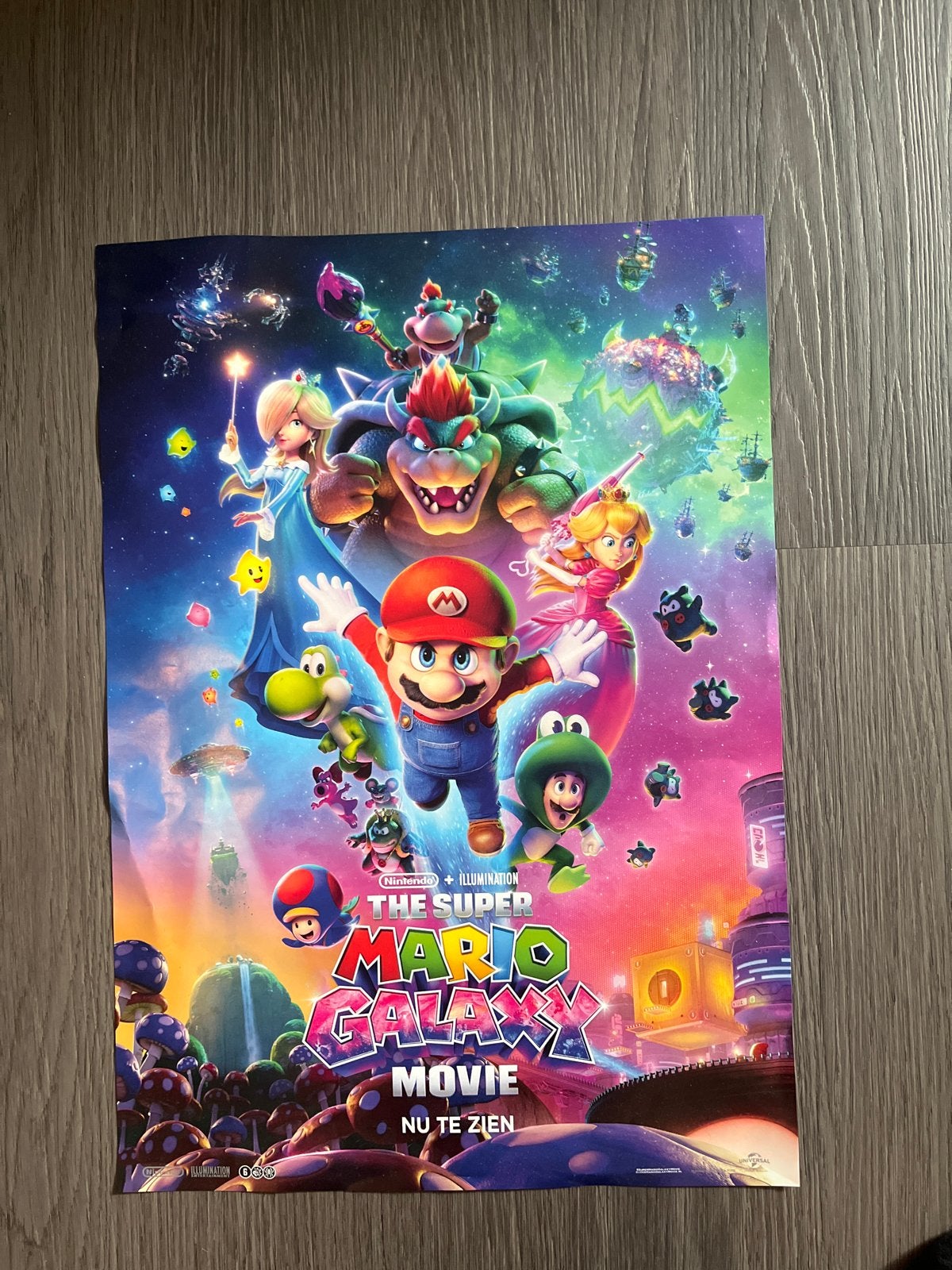The Super Mario Bros. Movie poster - Nog nooit opgehangen, Rechthoekig Staand, Nieuw, Ophalen of Verzenden, A1 t/m A3